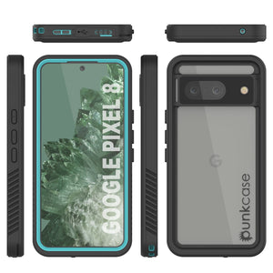 Google Pixel 8  Waterproof Case, Punkcase [Extreme Series] Armor Cover W/ Built In Screen Protector [Teal]