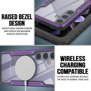 Punkcase S24 Armor Stealth Case Protective Military Grade Multilayer Cover [Purple]