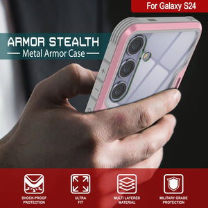 Punkcase S24 Armor Stealth Case Protective Military Grade Multilayer Cover [Rose-Gold]