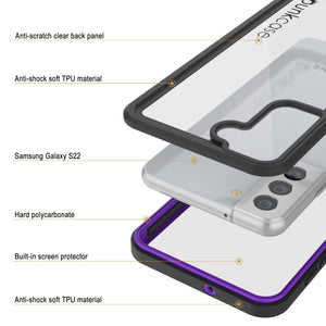 Galaxy S22 Water/ Shockproof [Extreme Series] Slim Screen Protector Case [Purple]