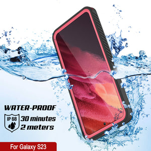 Galaxy S23 Water/ Shock/ Snowproof [Extreme Series] Slim Screen Protector Case [Pink]