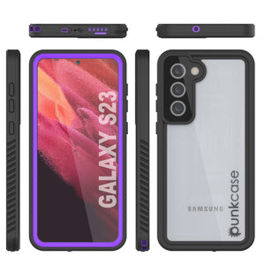 Galaxy S23 Water/ Shockproof [Extreme Series] Slim Screen Protector Case [Purple]