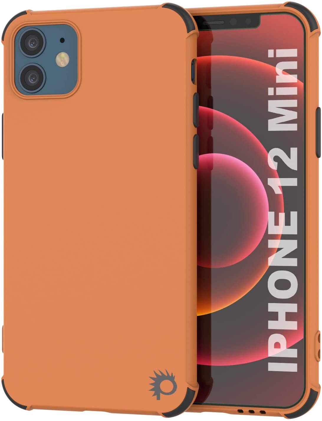 Punkcase Protective & Lightweight TPU Case [Sunshine Series] for iPhone 12 Mini [Orange]