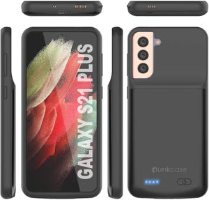 PunkJuice S21+ Plus Battery Case Black - Portable Charging Power Juice Bank with 6000mAh