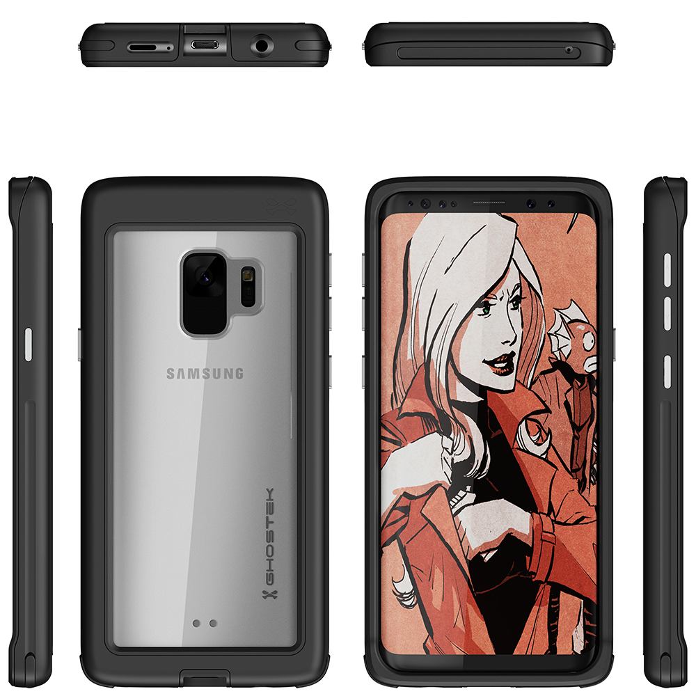 Galaxy S9 Rugged Heavy Duty Case | Atomic Slim Series [Black]